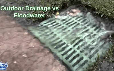 Outdoor Drain vs Floodwater